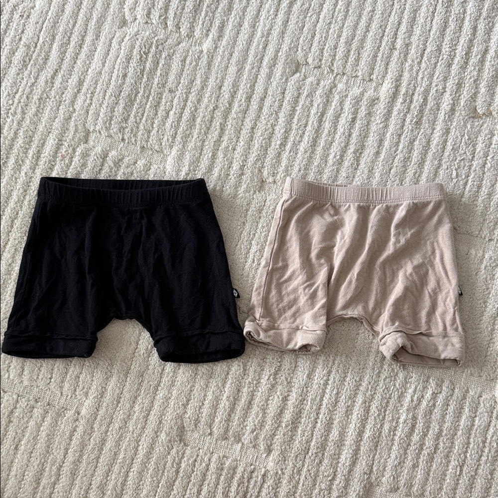 Kyte BABY Black and Tan Harem Shorts
